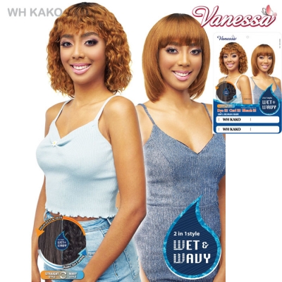 Vanessa 100% Human Hair Wet & Wavy Wig - WH KAKO